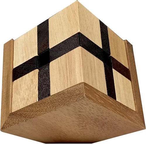 Vista 4 de Creative Crafthouse Rompecabezas 3D de madera del cubo del diablo