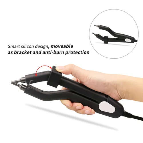 Vista 5 de Sonew Fusion - Herramienta de extensiones de cabello, varita profesional de conexión de hierro térmico para extensiones de cabello, 100-240 V