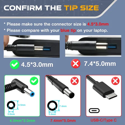 Vista 2 de Adaptador de CA de 200 W, cargador para laptop compatible con HP Omen Pavilion 15 16 17 15t 17t Gaming Laptop, ZBook 15 15u Fury Studio Power G3 G4