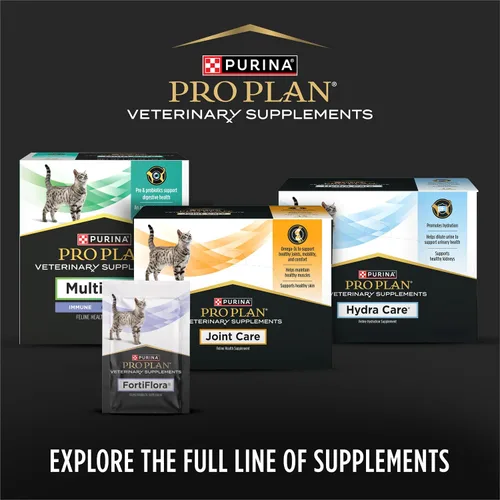 Vista 4 de Pro Plan Veterinary Diets FortiFlora Suplemento diario en polvo probiótico para gatos con apoyo digestivo y sistema inmunológico