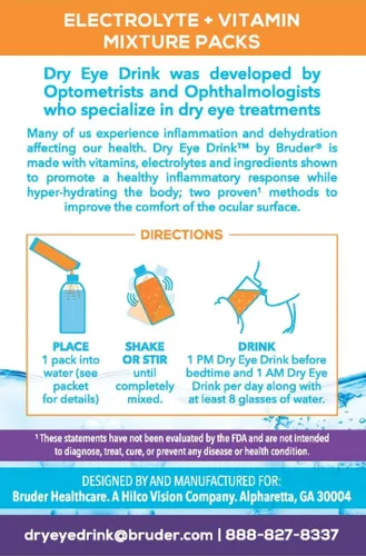 Vista 19 de l Hidratación definitiva para ojos secos l Paquetes de electrolitos en polvo sin azúcar l Mezclado con vitaminas, té verde, cúrcuma, taurina y DHA l