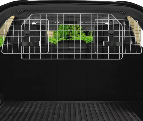 Vista 2 de Barrera para perros SUV, automóviles y vehículos, resistente – Barrera ajustable para mascotas, ajuste universal