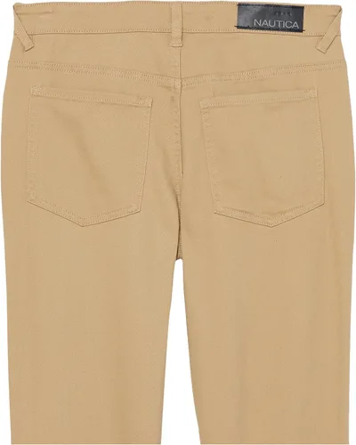 Vista 6 de Nautica Boys' Classic Fit Stretch Twill Pant, 5-Pocket Style, Zipper Fly & Button Closure
