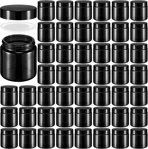 Vista 16 de Norme 24 Frascos de Vidrio de 4 oz con Tapas Herméticos Redondos a Prueba de Fugas Frascos Cosméticos Vacíos con Revestimientos Internos en la Tapa
