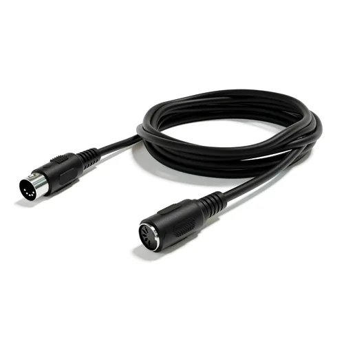 Vista 3 de Cable de audio de extensión MIDI - DIN de 5 pines - macho a macho/hembra [macho a hembra 200 cm - 78.74"]