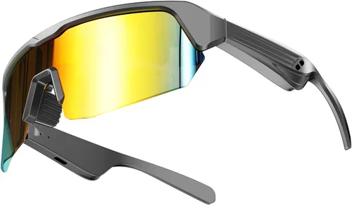 Vista 9 de Vidrios inteligentes de AI con cámara, gafas de grabación de video con EIS Anti-Shake