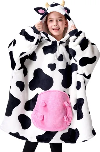 Vista 17 de Giggling Getup Manta Vestible con Capucha para Mujeres y Hombres Manta con Capucha Vestible de Forro Polar Sherpa Sudadera Manta Vestible Sherpa
