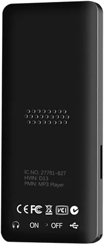 Vista 2 de Reproductor de MP3 con Bluetooth y altavoz, reproductor de música MP3 de 32 GB, extensión de almacenamiento de hasta 128 GB, reproductores MP3