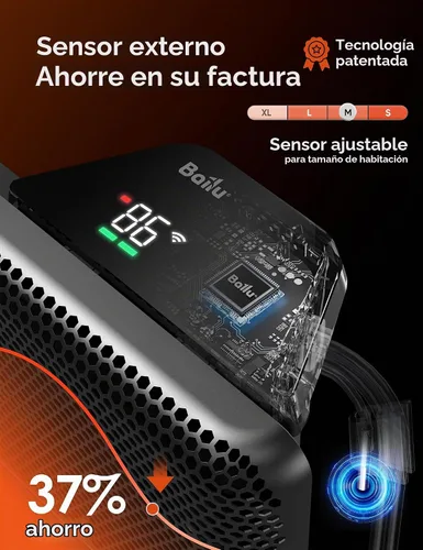 Vista 5 de Ballu - Calentador de panel de convección, calentador de espacio de 1500 W para habitación grande de uso interior con termostato programable