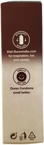 Vista 4 de Durex Preservativos extra finos con sabor a chocolate intenso para hombre, 12