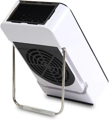 Vista 3 de YOUCIDI Calefactor Mini Portátil de Ahorro de Energía para Habitación, Oficina, Escritorio, Ventilador Eléctrico Calentador de Aire Negro