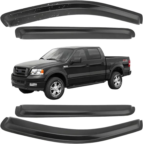 Vista 94 de Viseras para ventanas para Mazda 3 Sedán 4 puertas 2004 2005 2006 2007 2008 2009 estilo JDM Mugen, deflector de viento, protector solar y de lluvia