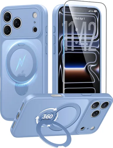 Vista 77 de FNTCASE Funda para Samsung Galaxy Z Flip 8 con soporte magnético giratorio de 360 grados, color negro Compatible con MagSafe, protección completa