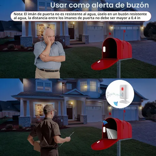 Vista 6 de Alarmas de puerta cuando se abre, GreenCycle Timbres de puerta cuando