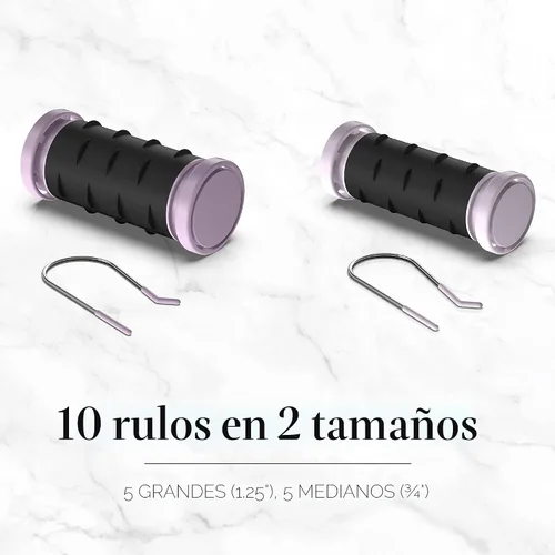 Vista 5 de Remington Rodillos calientes compactos de cerámica de doble voltaje para cabello largo y corto, moldeadores de cabello, rizadores de pelo, 1-1 ¼