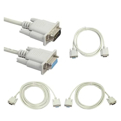 Vista 2 de 1.5M 300cm Serial RS232 9-Pin Male to Female DB9 PC Converter Extension Transfer Cord Extending Wire for Computer(1.5m,1PC)