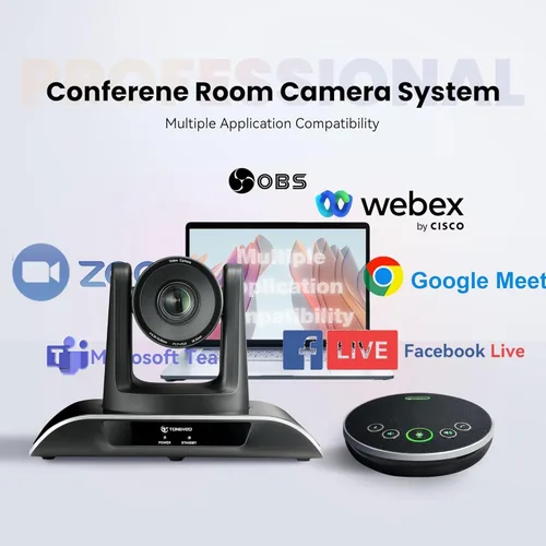 Vista 7 de TONGVEO Sistema de cámara de video para sala de conferencias todo en uno HD1080P 60fps Zoom óptico 3X USB3.0 HDMI Cámara PTZ con seguimiento