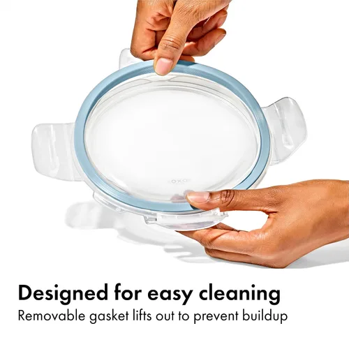 Vista 5 de OXO Good Grips Smart Seal 1-Cup Glass Food Storage Container - Arctic Blue