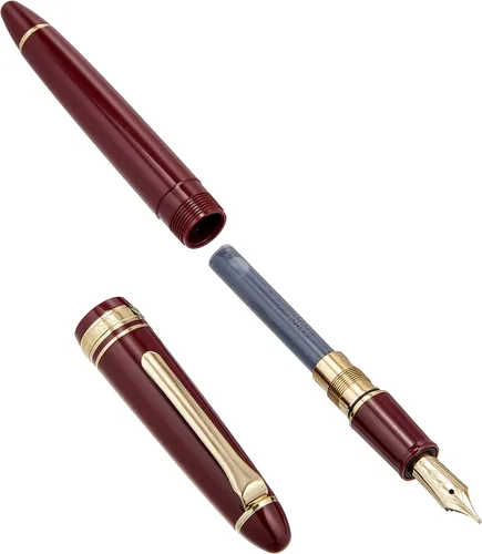 Vista 2 de Sailor Pluma Estilográfica Profit Casual Oro Trim Rojo Bold 11-0570-630