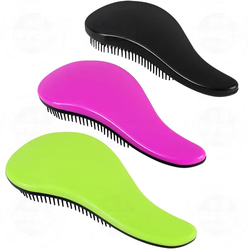 Vista 10 de 79STYLE 3 cepillos desenredantes para el cabello, sin enredos, para niños, sin nudos, sin dolor, desenredante para cabello fino y rizado