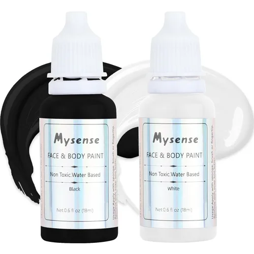 Vista 12 de Mysense Pintura corporal verde de Amazonas, maquillaje de disfraz de Gamora de la bruja Elphaba de Halloween, accesorios de atuendo del día de San