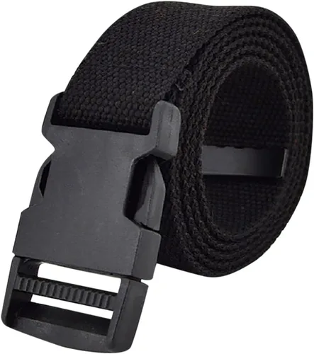 Vista 23 de AIBEARTY Cinturón de lona con hebilla ajustable, cintura larga para mujeres, hombres, adolescentes