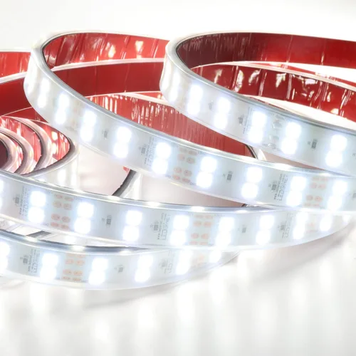 Vista 2 de LEDENET Luces de tira blancas de SMD5050 LED, fila doble 12VDC IP67 al aire