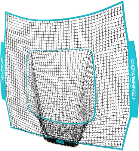 Vista 17 de PowerNet 7x7 FT Baseball & Softball Net Replacement Parts, Replace 7x7 FT Frame, Net Only or Carry Bag, Metal Frame and Fiberglass Poles, Durable