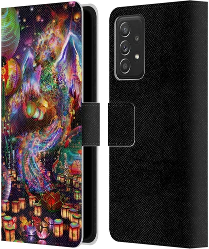 Vista 12 de Head Case Designs Officially Licensed Jumbie Art Alien Visionary Leather Wallet Case Compatible with Samsung Galaxy A53 5G (2022)