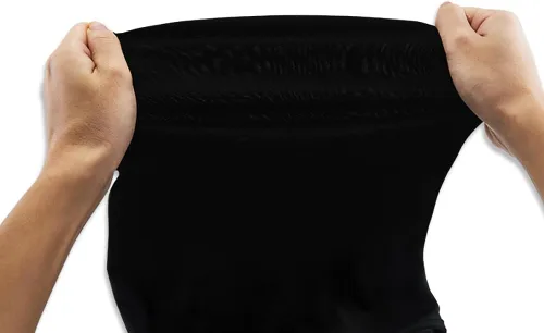 Vista 3 de UUYYEO 2 máscaras negras de cara completa sin rostro, máscaras de piel para Halloween, cosplay, máscara con capucha de elastano para cosplay unisex