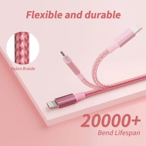 Vista 4 de Cable de carga múltiple, cable de carga 3 en 1 para múltiples dispositivos, cable USB universal con tipo C/IP/micro USB para iPhone
