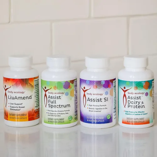 Vista 4 de Body Ecology Ayuda a los lácteos y las proteínas Suplementos de alta potencia para una digestión efectiva de lactosa y caseína Apoya