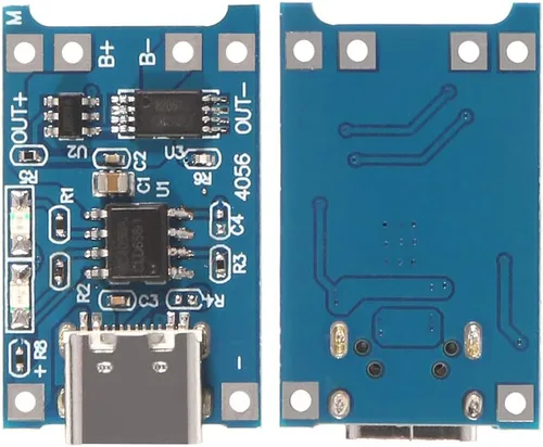 Vista 2 de AITRIP 10pcs TP4056 Tipo-c USB 5V 1A 18650 Cargador de batería de litio Módulo de carga Junta de carga con funciones de protección dual