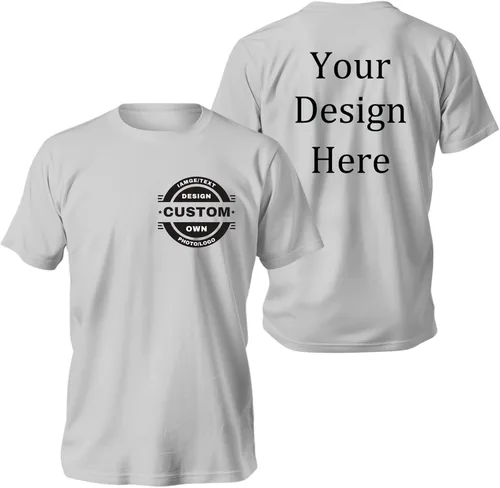 Vista 9 de Camisetas personalizadas Diseña las tuyas propias para hombres y mujeres Camisetas personalizadas Añade tu logo/foto/texto Camisetas personalizadas