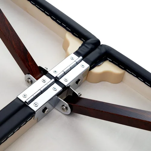 Vista 7 de Master Massage Argo - Mesa portátil de spa y belleza de 28 pulgadas, color negro con patas de nogal