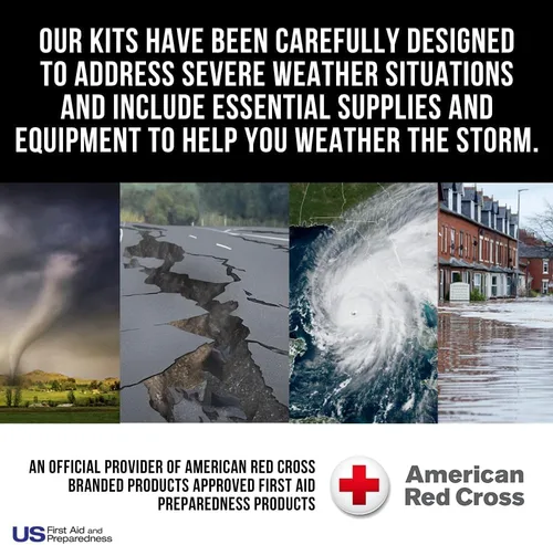 Vista 3 de American Red Cross Producto con licencia oficial, kit de primeros auxilios para automóviles de lujo, 138 piezas de suministros médicos de emergencia