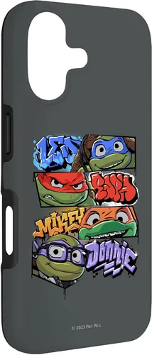 Vista 3 de Teenage Mutant Ninja Turtles: Mutant Mayhem Graffiti Names Case for iPhone 17