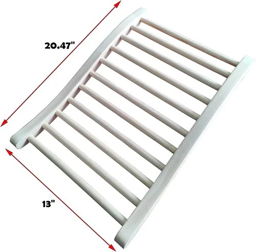 Vista 6 de Respaldo universal para sauna en forma de S (madera de cicuta canadiense premium)
