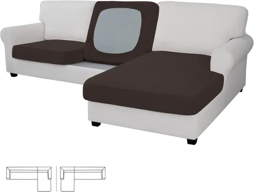 Vista 94 de Easy-Going - Funda de cojín elástica individual para sofá biplaza, sillón, funda de cojín protectora, suave, flexible con parte inferior elástica