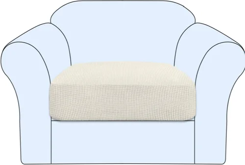 Vista 18 de Funda de cojín elástica para sofá, funda de asiento, funda de sofá de dos plazas, protector de elastano elástico para muebles para asiento (negro, 1)