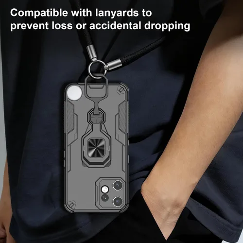 Vista 7 de Funda para Nothing CMF Phone 2 Pro, funda de teléfono a prueba de golpes, de grado militar, funda personalizada resistente con soporte de metal
