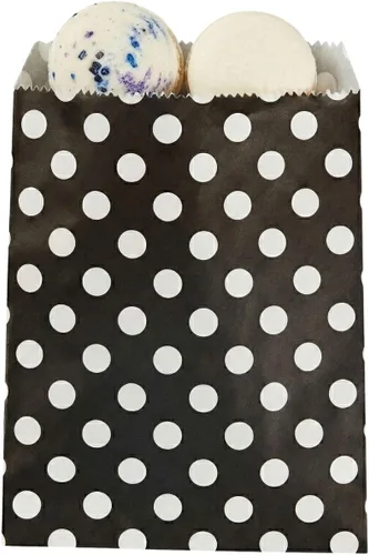 Vista 22 de Restaurantware Bolsa de papel rectangular negra, 7 x 5 pulgadas, paquete de 100 Negro