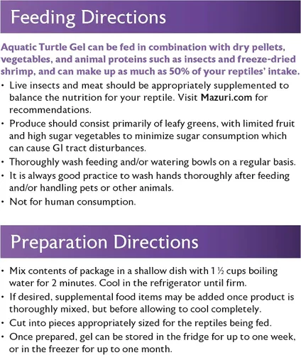 Vista 6 de Mazuri Alimento para tortugas acuáticas, gel fácil de servir, fórmula de agua dulce, bolsa de 8 onzas (8 onzas)