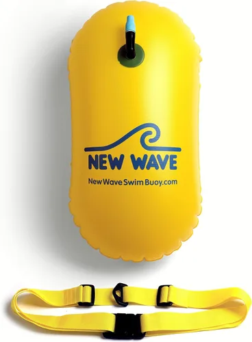 Vista 11 de Burbuja de Natación New Wave para Nadadores de Aguas Abiertas y Triatletas - Sé Brillante, Sé Visto y Sé Más Seguro con New Wave Mientras Nadas al