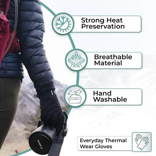 Vista 4 de Cold Weather Genesis Gloves for Men and Women