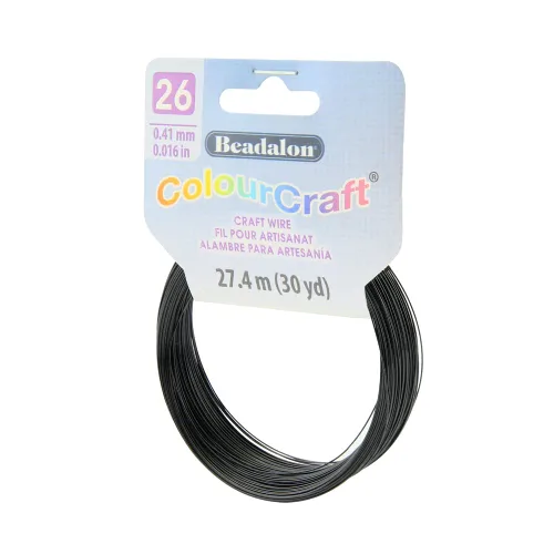 Vista 26 de Beadalon ColourCraft - Alambre para hacer joyas, artesanía pesada, núcleo de cobre estructural, calibre 16, bobina de cobre de 2.3 yardas