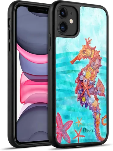 Vista 129 de Head Case Designs Officially Licensed Paul Brent Agate Mermaid Coastal Gel Armor Case [Military Grade Drop Protection] Compatible with Apple iPhone