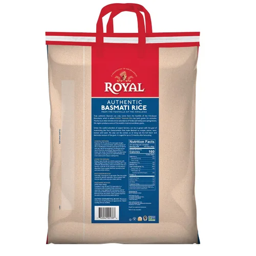Vista 3 de Arroz blanco basmati auténtico Royal, 15 libras (paquete de 2)