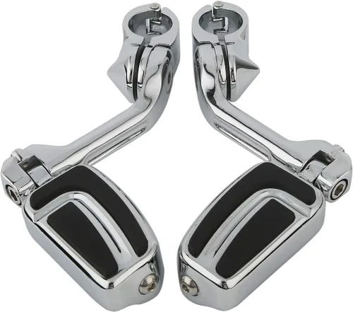 Vista 10 de XFMT - Estribos de color negro mate para motocicleta, 1.25 pulgadas, incluye kit de montaje