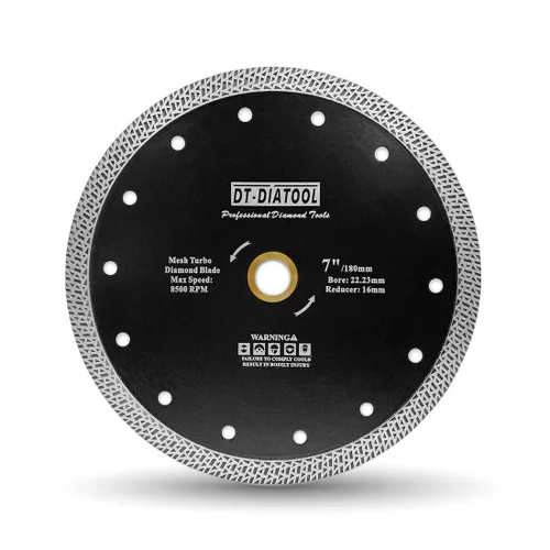 Vista 20 de DT-DIATOOL Hoja de granito de diamante de 4 pulgadas para azulejos de porcelana de mármol, disco de corte de diamante de cerámica con segmentos